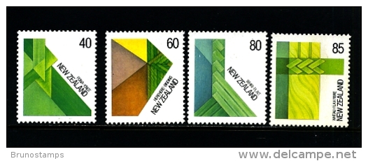 NEW ZEALAND - 1987  FIBRE ART  SET MINT NH - Unused Stamps