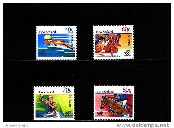 NEW ZEALAND - 1988  OLYMPIC GAMES  SET  MINT NH - Unused Stamps