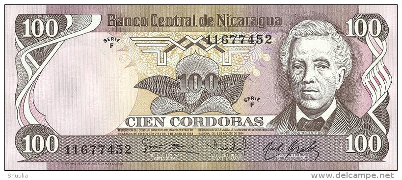 Nicaragua 100 Cordobas 1984 Pick 141 UNC - Nicaragua