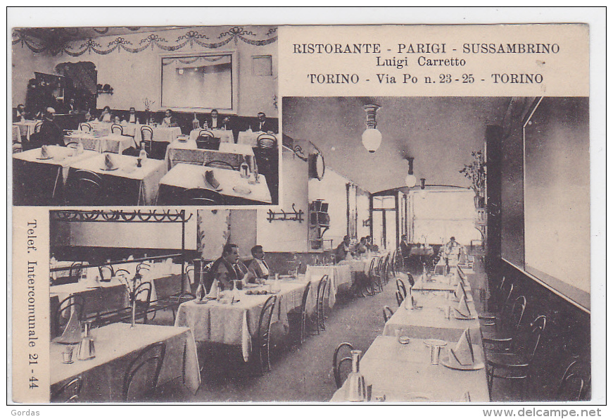 Italy - Torino - Ristorante - Parigi - Sussambrino - Bares, Hoteles Y Restaurantes