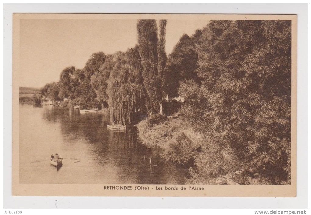 60 - RETHONDES - LES BORDS DE L'AISNE - Éditions Derouin - Non Circulée - 2 Scans - - Rethondes