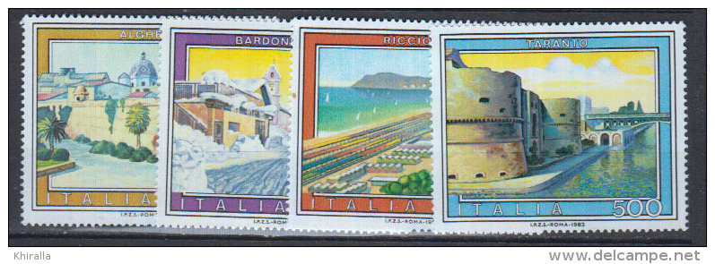 ITALIE       1983              N° 1583 / 1586             COTE  7 € 50        ( D 405 ) - 1981-90: Neufs