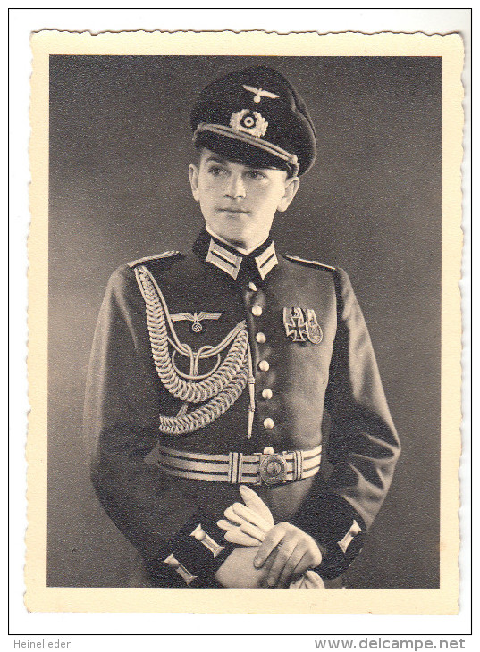 Orig.- Photo1939 - WK II. Offizier In Galauniform Mit Orden 11,6 X 8,4 Cm, WW II. - 1939-45