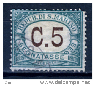 1897 - SAINT-MARIN - SAN MARINO - Catg. Sass. 1 - Used - (SM2017.43..) - Timbres-taxe