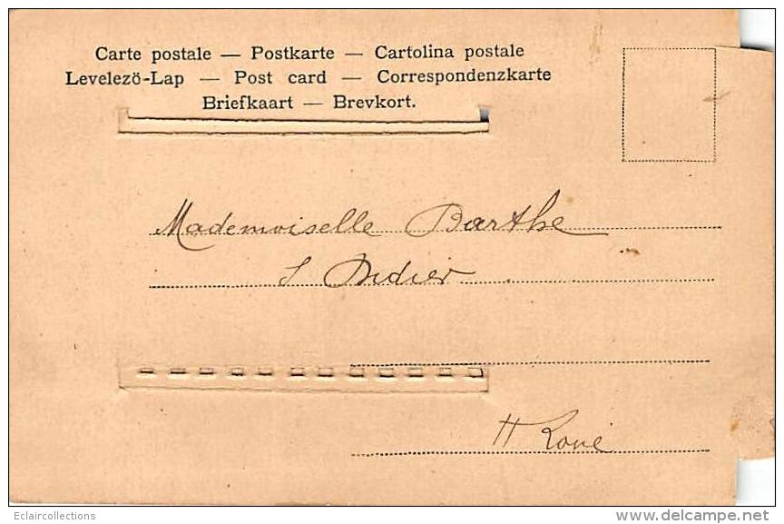 Fantaisie   Carte A Système  1 Er Avril   (2 Coins Découpés) - Met Mechanische Systemen