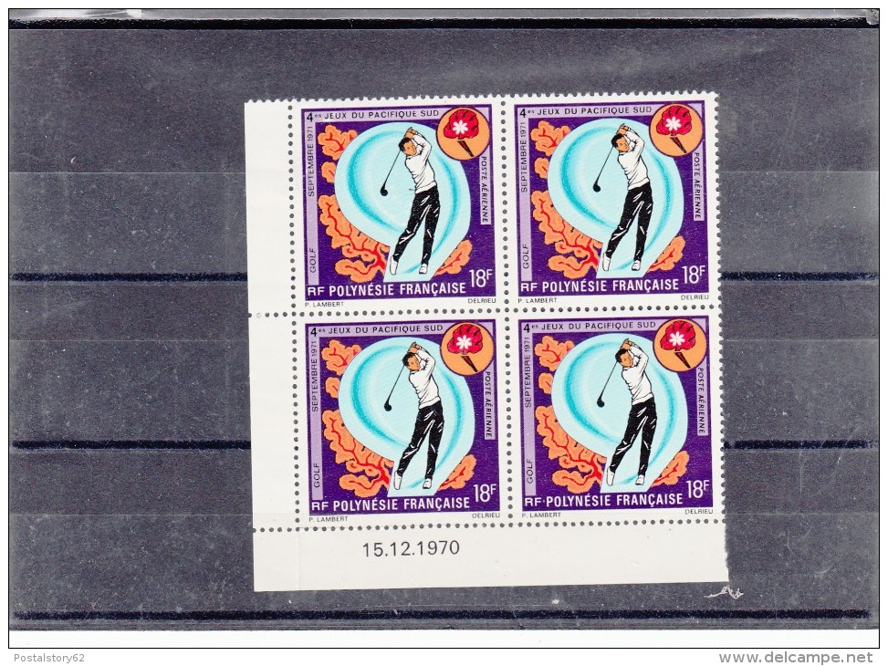 Polinesia, Jeux Du Pacifique Du Sud 1970 Quartina 18F. - Unused Stamps