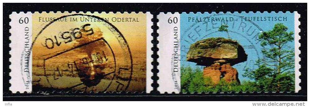 Bund 2014, Michel# 3080 - 3081 O  Selbstklebend, Self-adhesive - Used Stamps