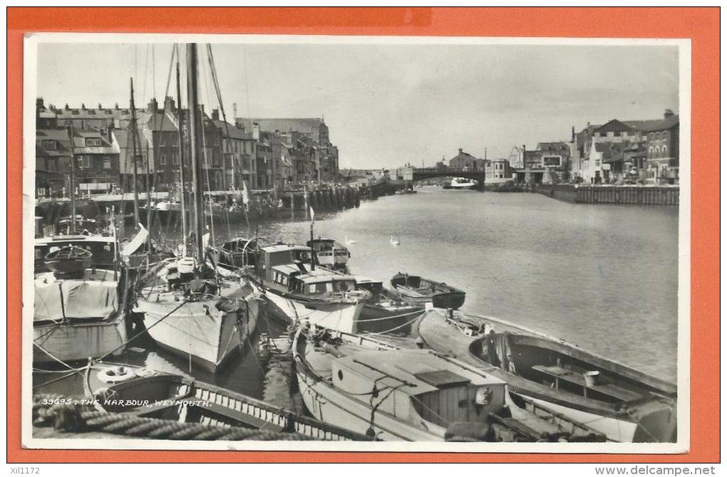 JAA-12  Weymouth, The Harbour.  Cachet Weymouth 195&amp;  To Hants. - Weymouth