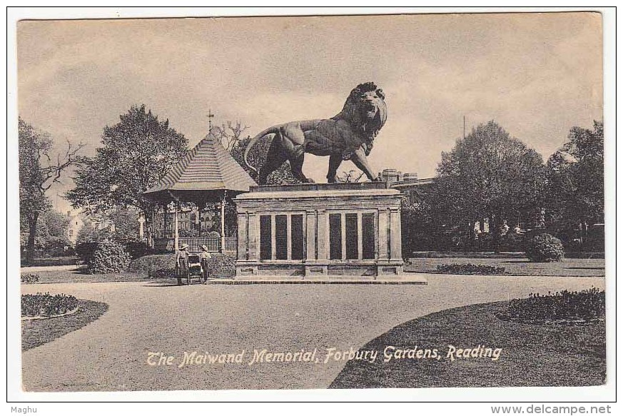 The Maiwand Memorial, Forbury Gardens, Reading, Lion Animal Monument, - Reading