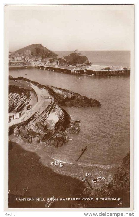 Real Photo ,Lantern Hill From Rapparee Cove, Ilfaracombe - Ilfracombe