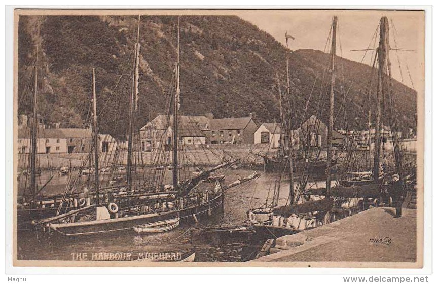 The Harbour, Minehead, Valentine's Series, Boat, Fishing, - Minehead