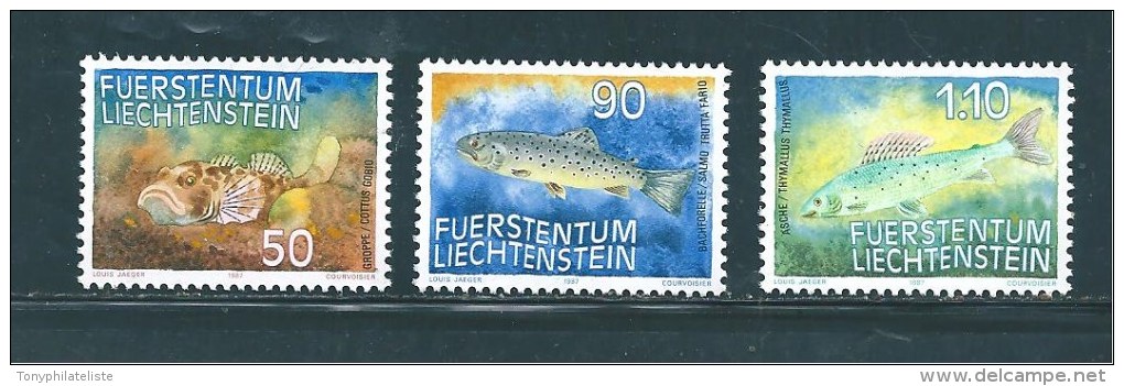 Liechtenstein Timbres De 1987  N°863  A  865   Neufs ** - Unused Stamps