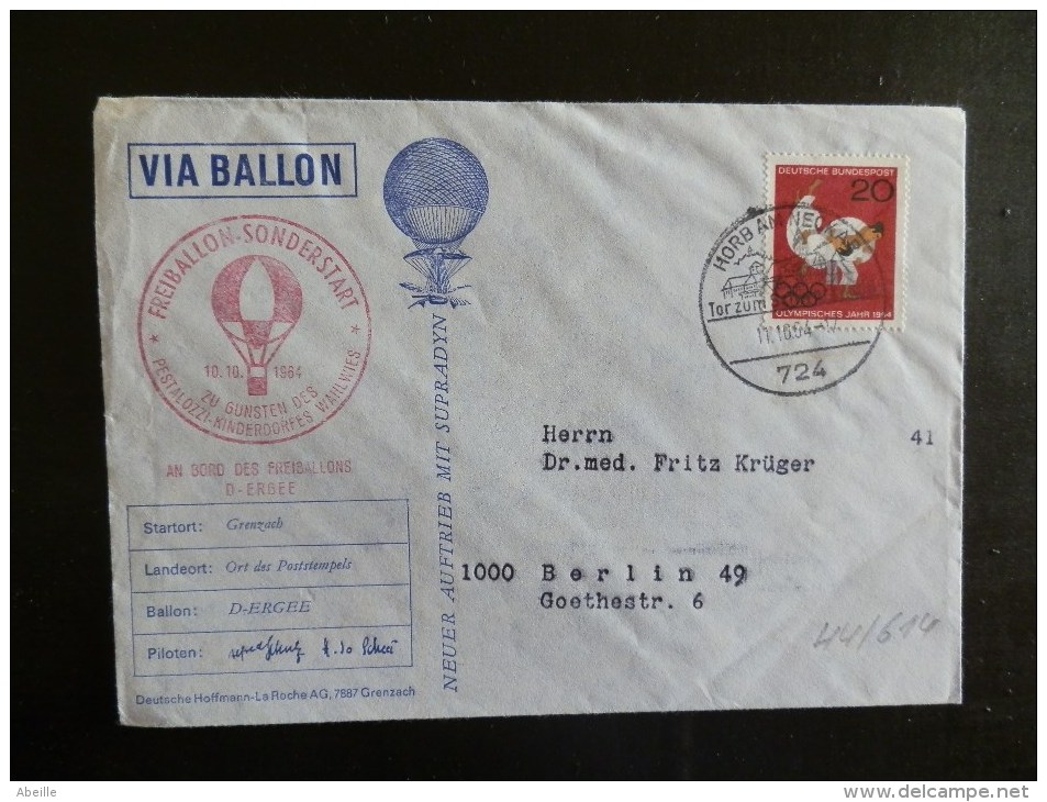 44/614  LETTRE   ALLEMAGNE - Airships