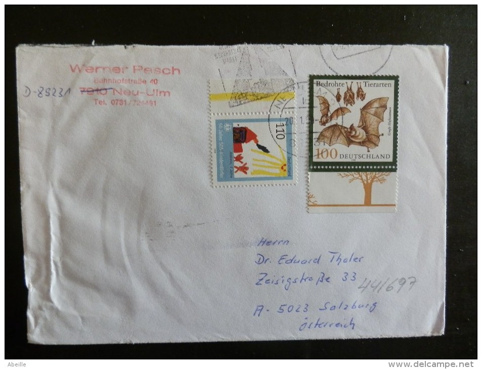 44/697 LETTRE   ALLEMAGNE - Chauve-souris