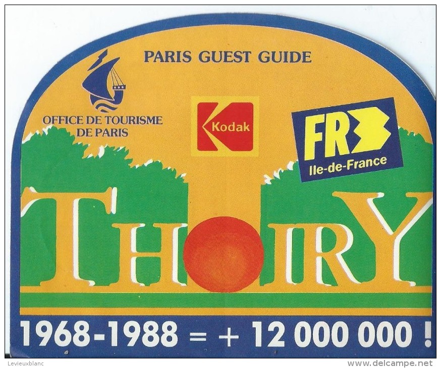 Etiquette Laisser-Passer/ Billet Loterie/ Zoo De Thoiry/ Office De Tourisme De Paris //1988    ACOL58 - Etiquettes D'hotels