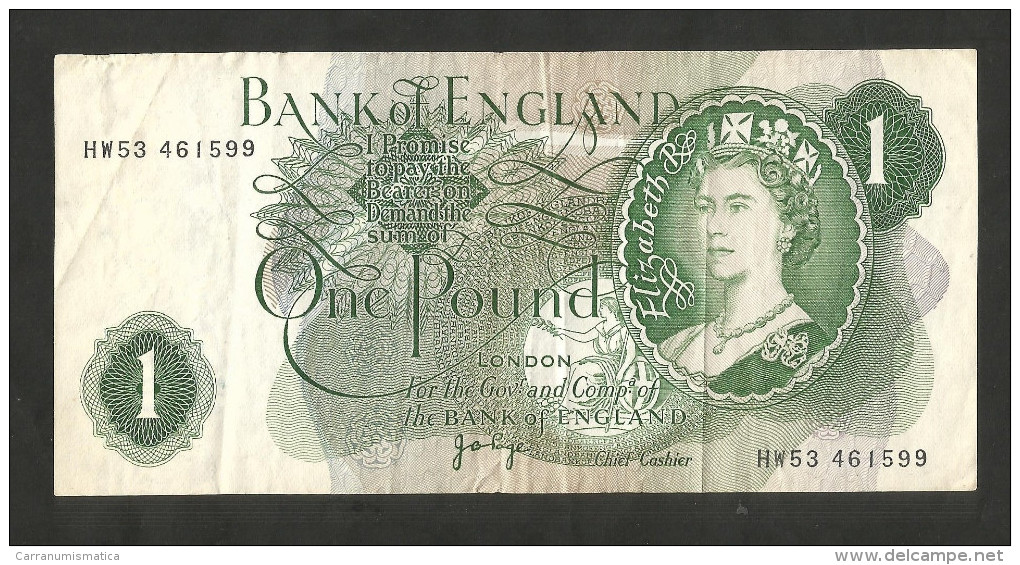 UNITED KINGDOM - BANK Of ENGLAND - 1 POUND (1970 - 1980 / J. PAGE) - 1 Pound