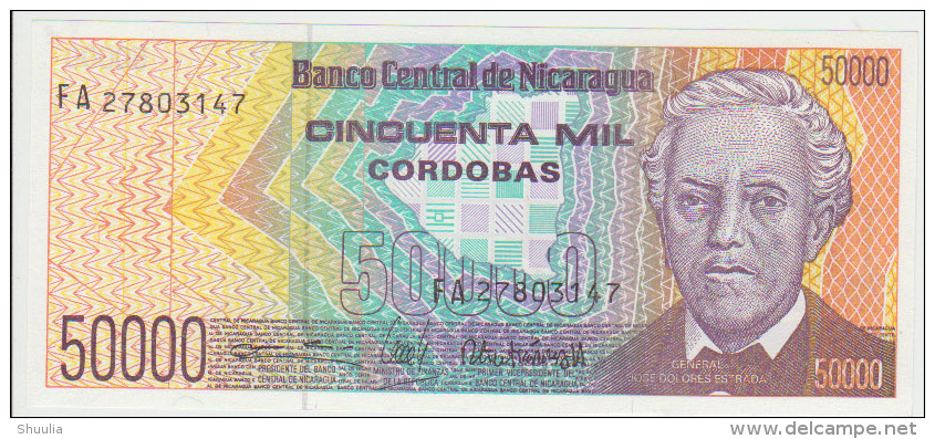Nicaragua 50000 Cordobas 1989 Pick 161 UNC - Nicaragua