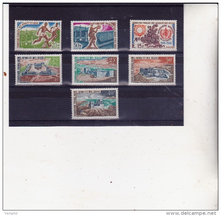 AFARS ET ISSAS N° 334 A 340 NEUF  X  COTE : 19,60 € - Unused Stamps