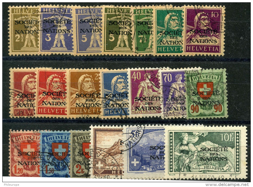 Suisse (1924) N 46 à 61A (o) Manque N 48 - Oblitérés