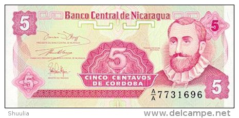 Nicaragua 5 Centavos De Cordobas 1991 Pick 168 UNC - Nicaragua