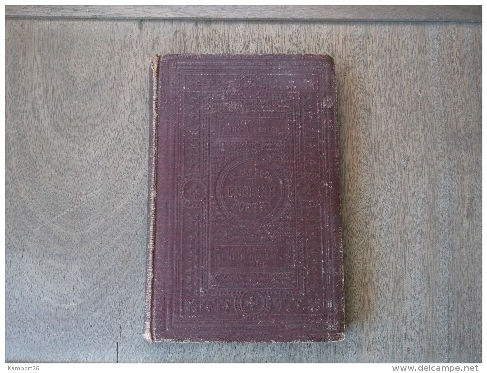 1876 CLASS BOOK Of ENGLISH POETRY Nelson's School Series L'ÉCOLE DE LA SÉRIE Junior Division LA POÉSIE ANGLAISE - Education/ Teaching