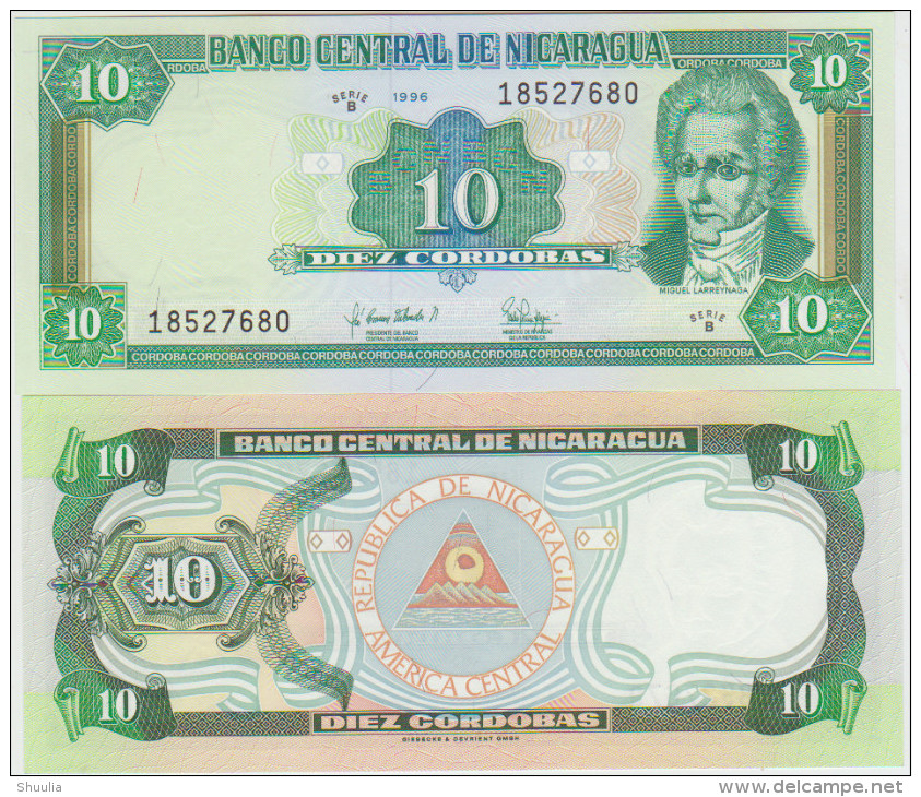 Nicaragua 10 Cordobas 1996 Pick 181 UNC - Nicaragua