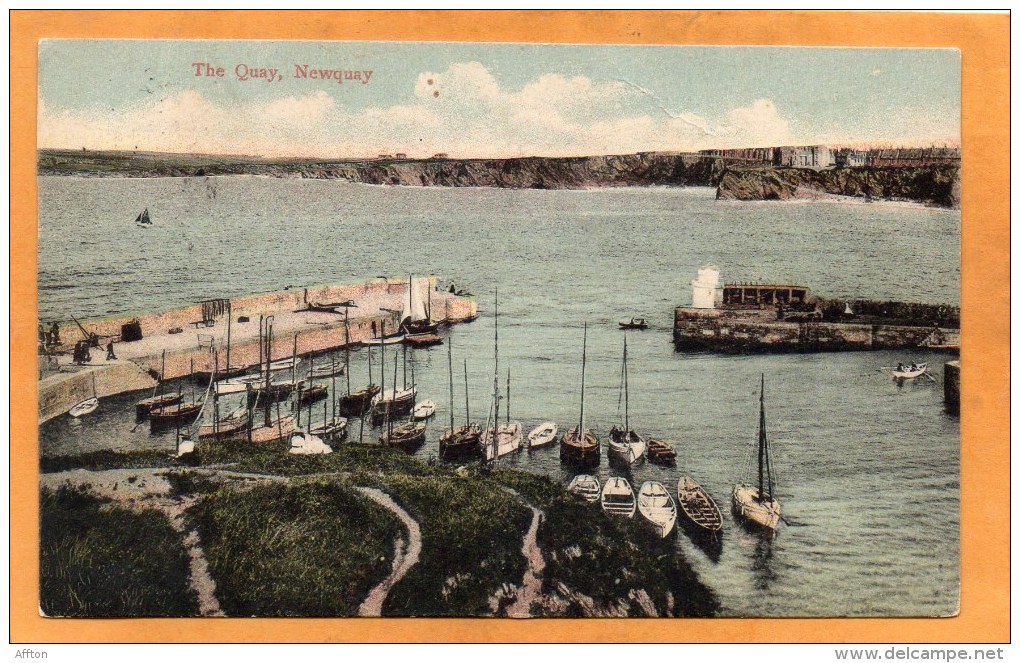 Newquay 1908 Postcard - Newquay