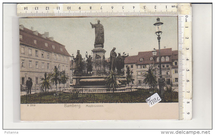 PO7312C# GERMANIA - GERMANY - BAMBERG - MAXBRUNNEN - Acquerellata  No VG - Bamberg