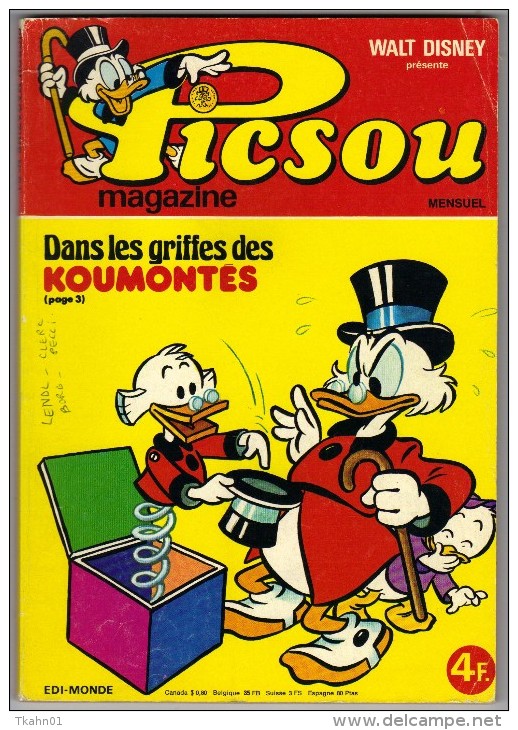 PICSOU MAGAZINE N° 61 " EDI-MONDE " - Picsou Magazine