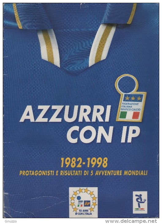 ALBUM AZZURRI CON IP- 1982/98-COMPLETO DI FIGURINE - Libri