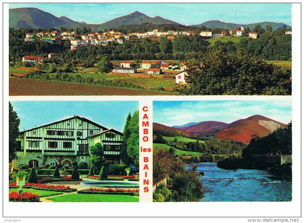 Cambo Les Bains - Vue Générale De La Ville, La Maison D'Arnaga , La Vallée De La Nive - Lavielle 1654 - Circulé 1985 - Cambo-les-Bains