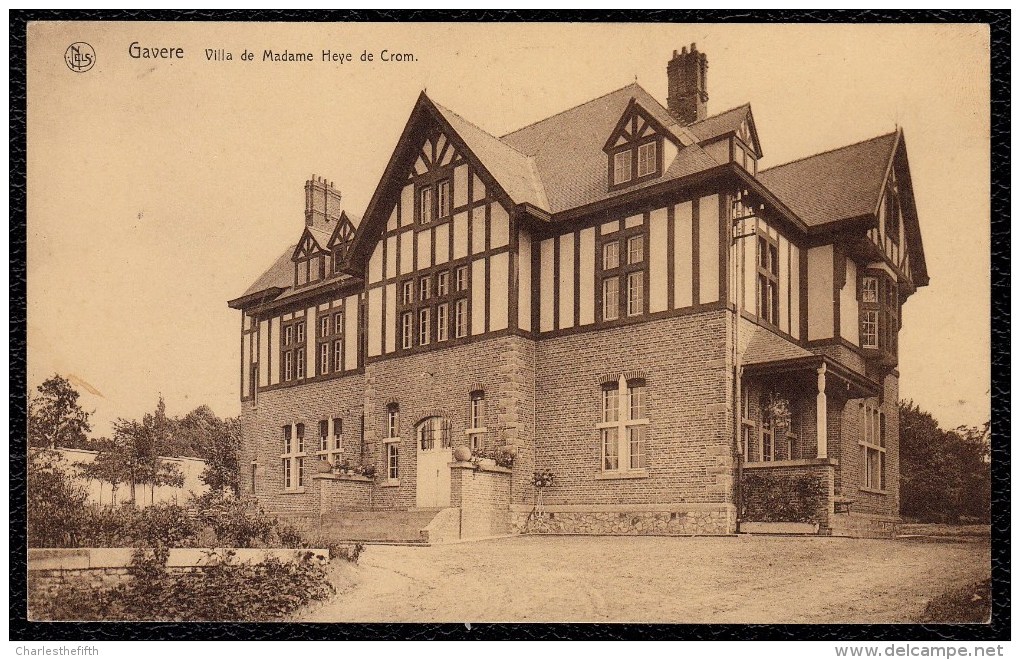 GAVERE Villa De Madame Heye De Crom. - édit. De Meulenaere  - Zr Mooi - Niet Courant - Gavere