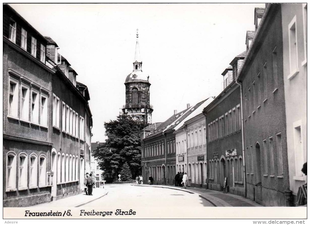 Ak FRAUENSTEIN / E - Freiberger Straße, Foto-Ak Im Format 15 X 10,5 Cm - Frauenstein (Erzgeb.)