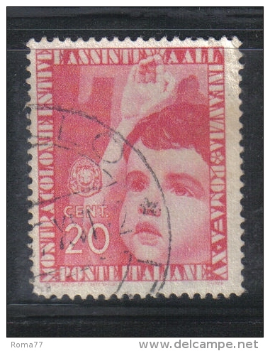 3RG761 - REGNO 1937 ,  20 Cent N. 407  . Colonie Estive - Usati