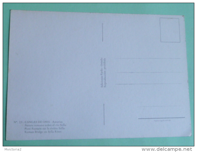 ASTURIAS - CANGAS DE ONIS, Puente Romano Sobre El Rio Sella - Asturias (Oviedo)