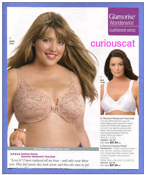 PUBLICITES USA RECLAME ADVERTISEMENT WERBUNG REKLAME PUBBLICITARI PUBLICIDAD For LINGERIE GLAMORISE BRAS BH - Reclame