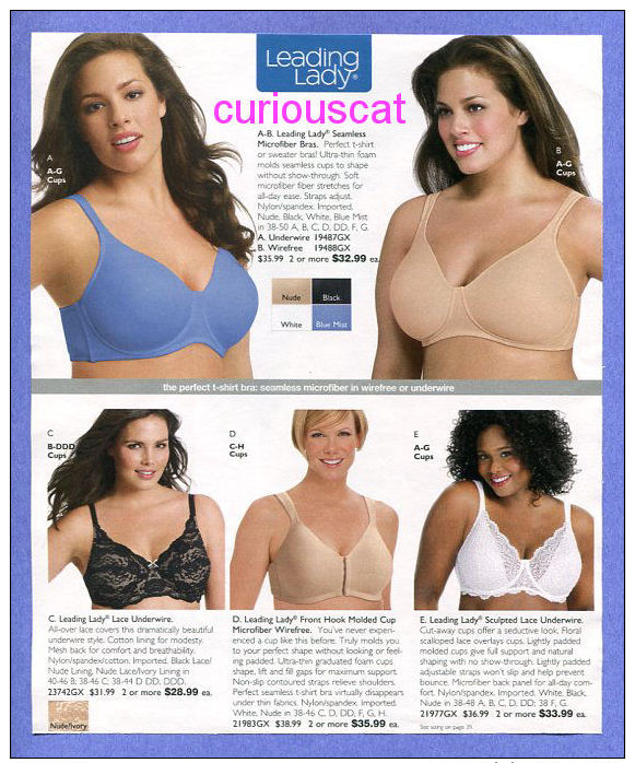 PUBLICITES USA RECLAME ADVERTISEMENT WERBUNG REKLAME PUBBLICITARI PUBLICIDAD For LINGERIE GLAMORISE BRAS BH - Reclame