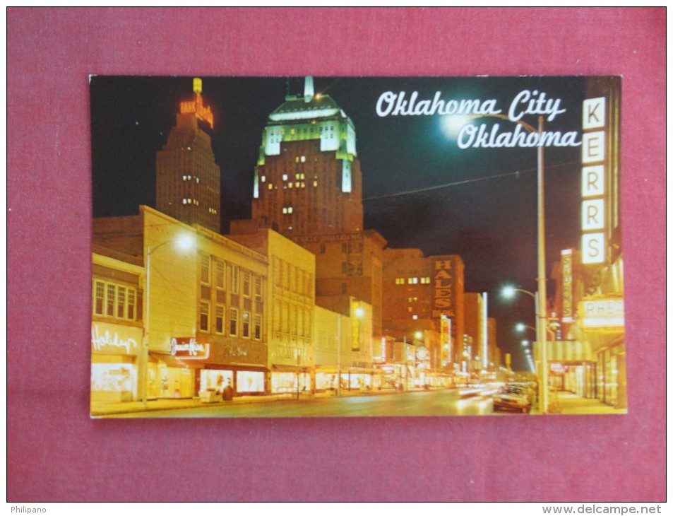 Oklahoma> Oklahoma City  Night Street View   Ref 1479 - Oklahoma City