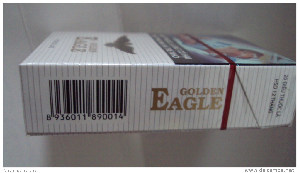 Vietnam Viet Nam EAGLE Opened Empty Hard Pack Of Tobacco Cigarette - Etuis à Cigarettes Vides