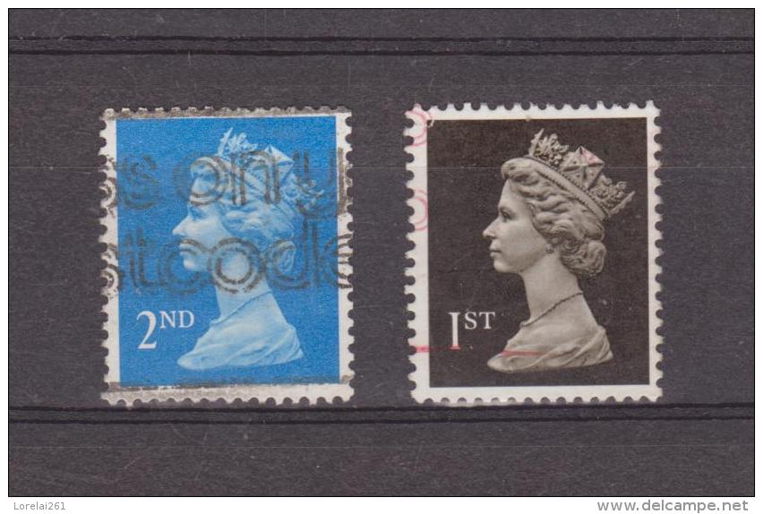 1989 - Serie Courante / Elizabeth II  Mi No 1214/1215 Et Yv No 1392/1393 - Machin-Ausgaben