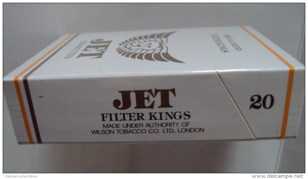 JET Opened Empty Hard Pack Of Tobacco Cigarette - Zigarettenetuis (leer)