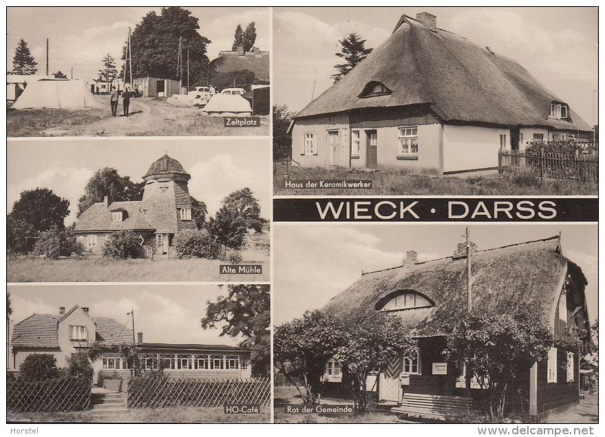 D-18375 Wieck Am Darß- Alte Ansichten - Zeltplatz - Alte Mühle - Nice Stamp - Barth