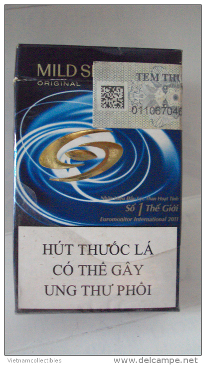 Vietnam Viet Nam Mild Seven Opened Empty Hard Pack Of Tobacco Cigarette - Empty Cigarettes Boxes