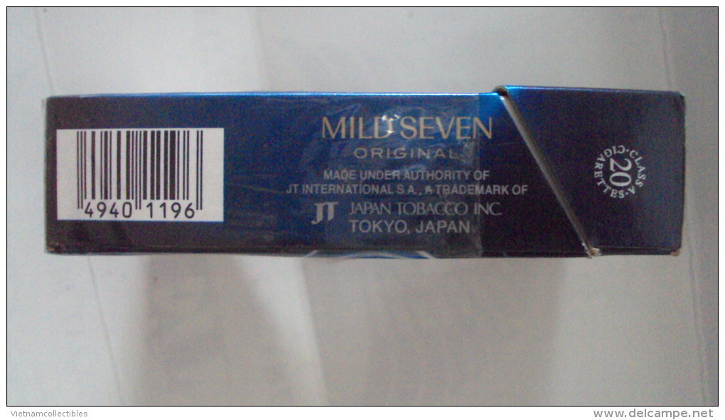 Vietnam Viet Nam Mild Seven Opened Empty Hard Pack Of Tobacco Cigarette - Empty Cigarettes Boxes