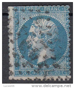 1862 NAPOLEON III  20 C. BLEU N.22 YVERT - 1862 Napoleone III