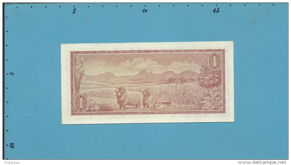 South Africa - 1 RAND - ( 1975 ) - Pick 116.b - Sign. 5 - Watermark: J. Van Riebeek - 2 Scans - Südafrika