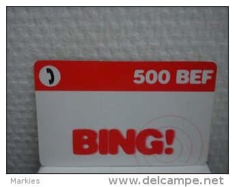 Prepaidcard Bing 500 BEF Used - Cartes GSM, Recharges & Prépayées