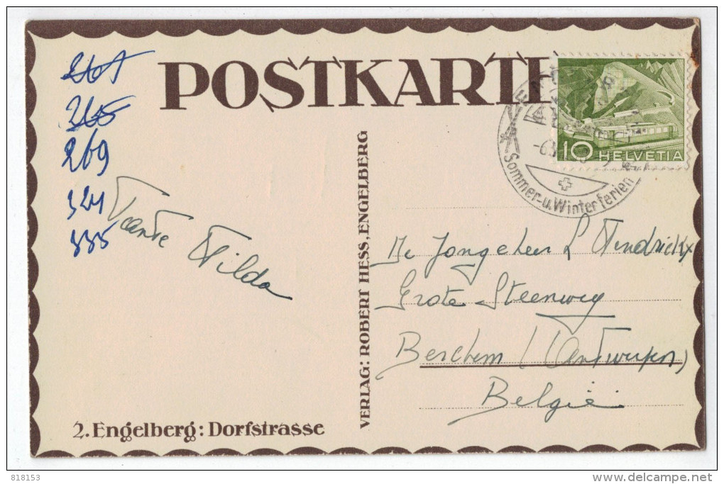 2.Engelberg : Dorfstrasse (litho) - Engelberg