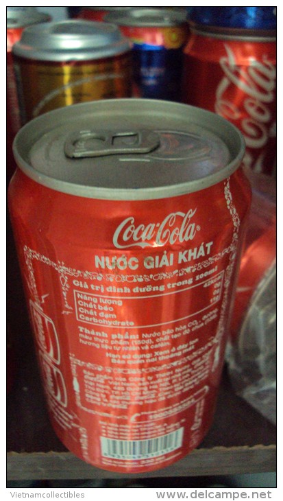 Vietnam Viet Nam Coke Coca Cola Empty Can - Opened At Bottom - Cannettes