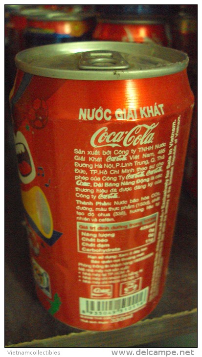 Vietnam Viet Nam Coca Cola Coke Empty Can - Colorful Design - Opened At Bottom - Cannettes